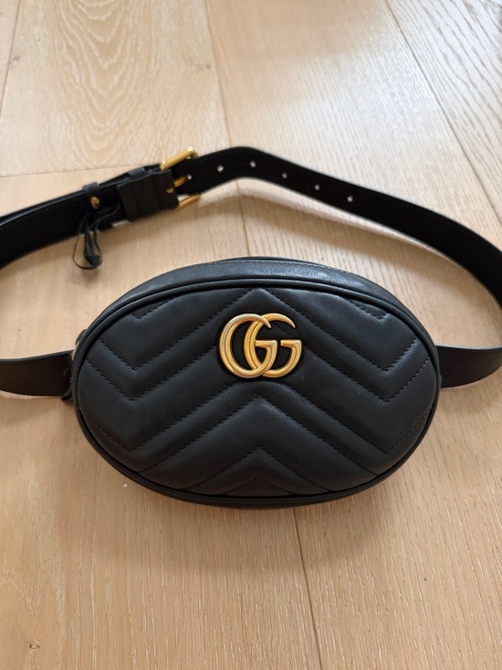 Gucci Handbags - Gucci Marmont Matelasse Leather belt bag Quilted Leather GG Belt bag size 85